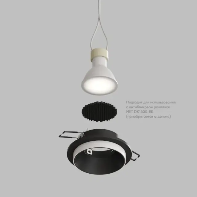 Точечный светильник Denkirs DK2400-BK LEMVIK | ЛЭМВИК — черный, ракурс 4