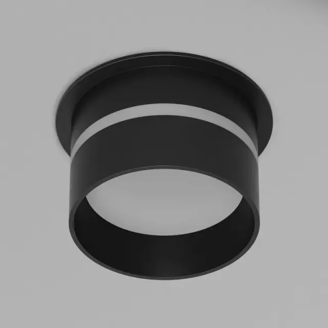 Точечный светильник Denkirs DK2404-BK RIBE | РАЙБ — черный, ракурс 2