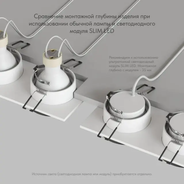 Точечный светильник Denkirs DK2422-BK LEMVIK | ЛЭМВИК — белый, ракурс 5