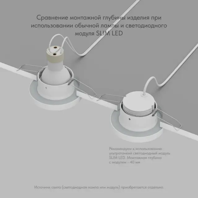 Точечный светильник Denkirs DK3012-WH ENKEL | ЭНКЕЛ — белый, ракурс 4