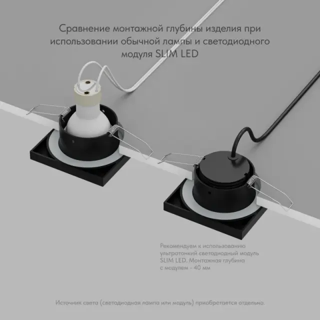 Точечный светильник Denkirs DK3015-BK ENKEL | ЭНКЕЛ — белый, ракурс 4