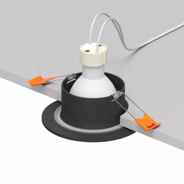 Точечный светильник Denkirs DK3016-BK FACET | ФАСЭТ — черный, ракурс 3