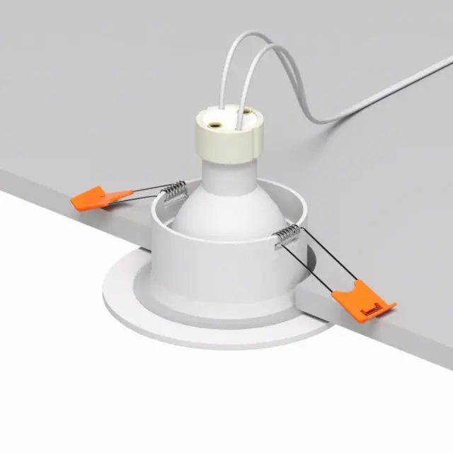 Точечный светильник Denkirs DK3016-WH FACET | ФАСЭТ — белый, ракурс 3