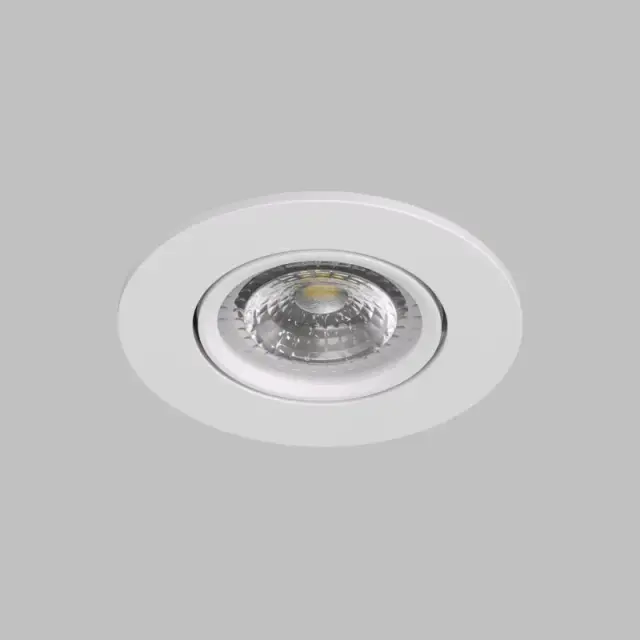Точечный светильник Denkirs DK3020-WH BILLUM | БИЛЛУМ — белый, ракурс 3