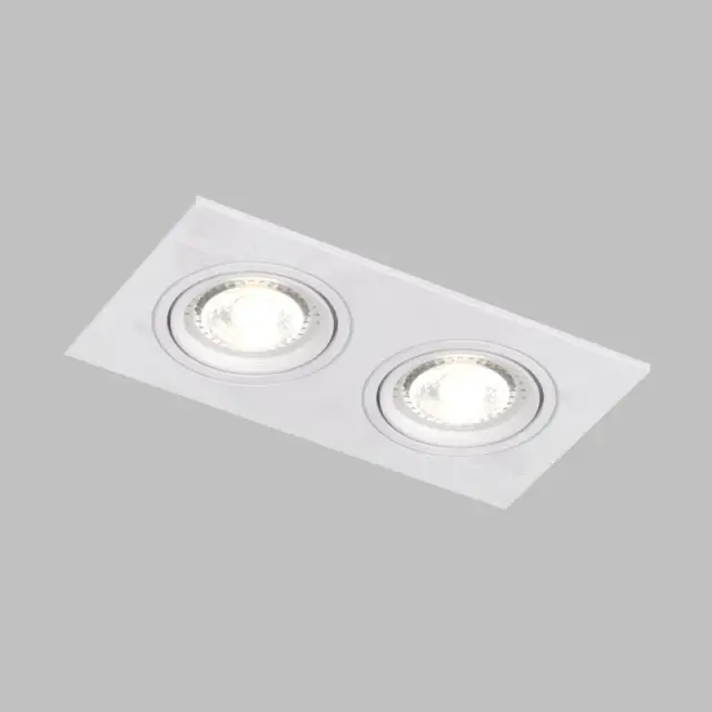 Точечный светильник Denkirs DK3022-WH BILLUM | БИЛЛУМ — белый, ракурс 2