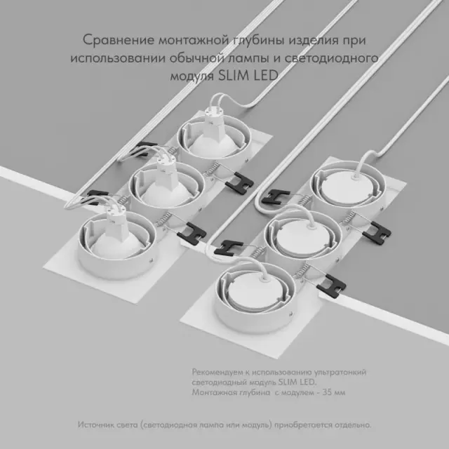 Точечный светильник Denkirs DK3023-WH BILLUM | БИЛЛУМ — белый, ракурс 4