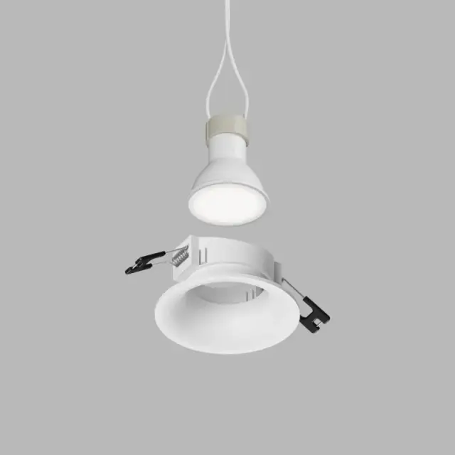 Точечный светильник Denkirs DK3024-WH KIBEK | КИБЭК — белый, ракурс 3
