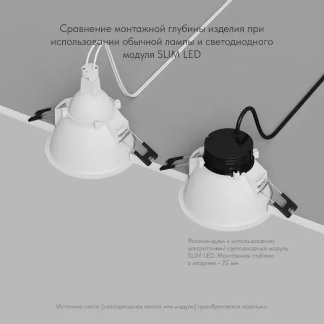 Точечный светильник Denkirs DK3026-WB KARUP | КАРАП — белый, ракурс 4