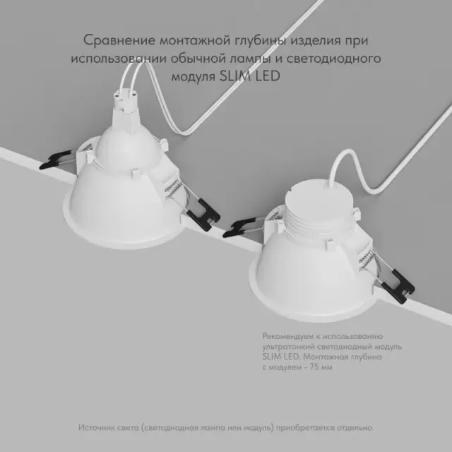 Точечный светильник Denkirs DK3026-WH KARUP | КАРАП — белый, ракурс 3