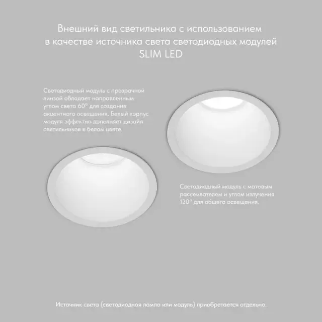 Точечный светильник Denkirs DK3026-WH KARUP | КАРАП — белый, ракурс 4