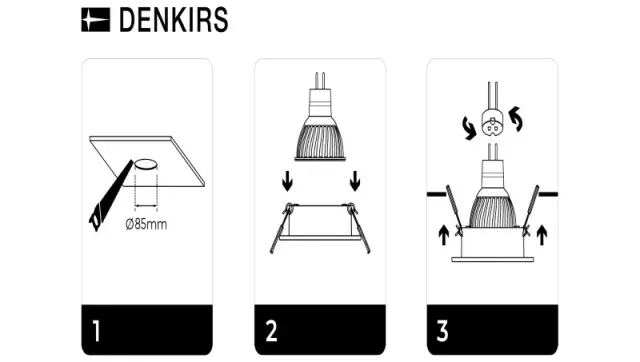 Точечный светильник Denkirs DK3026-WH KARUP | КАРАП — белый, ракурс 7