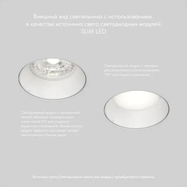 Точечный светильник Denkirs DK3055-WH VIBI | ВИБИ — белый, ракурс 6