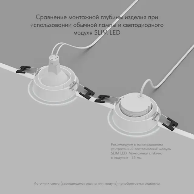 Точечный светильник Denkirs DK3101-WH PORT | ПОРТ — белый, ракурс 4