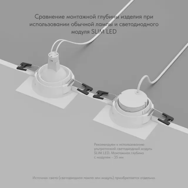 Точечный светильник Denkirs DK3102-WH PORT | ПОРТ — белый, ракурс 4