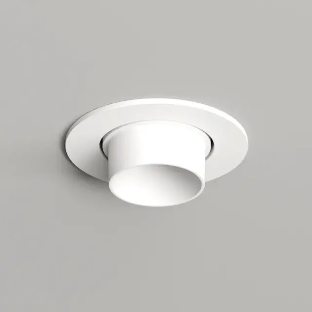 Точечный светильник Denkirs DK3120-WH ROND | РОНД — белый, ракурс 2