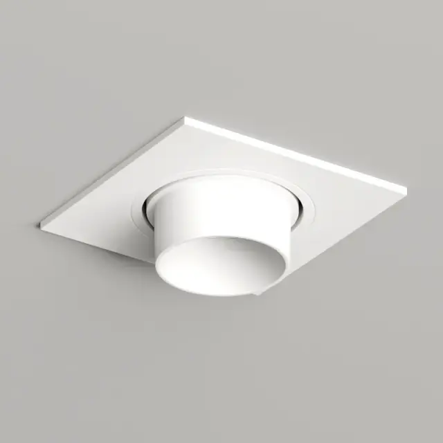 Точечный светильник Denkirs DK3121-WH ROND | РОНД — белый, ракурс 2