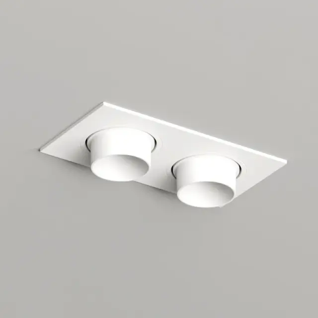 Точечный светильник Denkirs DK3122-WH ROND | РОНД — белый, ракурс 2