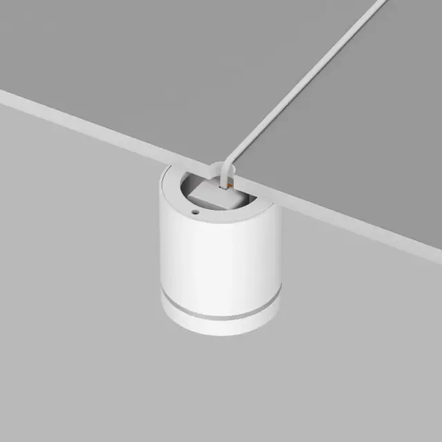 Точечный светильник Denkirs DK4013-WH RIBE | РАЙБ — белый, ракурс 4
