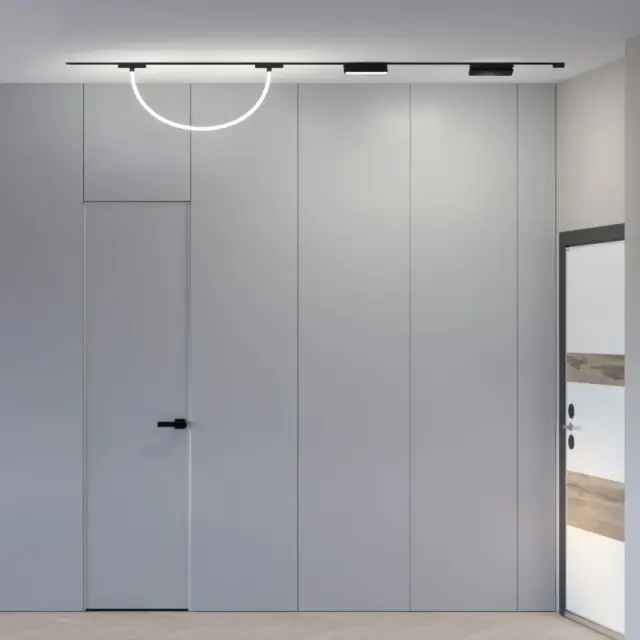 Трековый светильник Denkirs DK5327-BK AIR RAY | ЭЙР РЭЙ — черный, ракурс 6