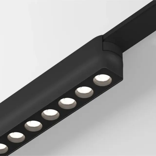 Трековый светильник Denkirs DK5365-BK AIR GRILL | ЭЙР ГРИЛЬ — черный, ракурс 3