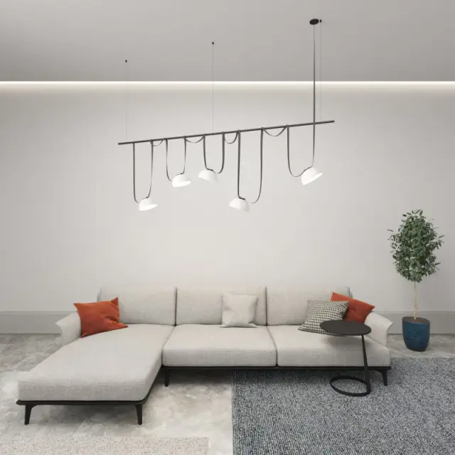 Трековый светильник Denkirs DK5560-WH+BK BELTY FLOW | БЕЛТИ ФЛОУ — черный, ракурс 6