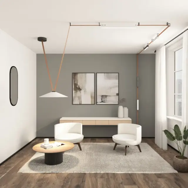 Трековый светильник Denkirs DK5574-WH BELTY LINEAR | БЕЛТИ ЛИНЕАР — белый, ракурс 4