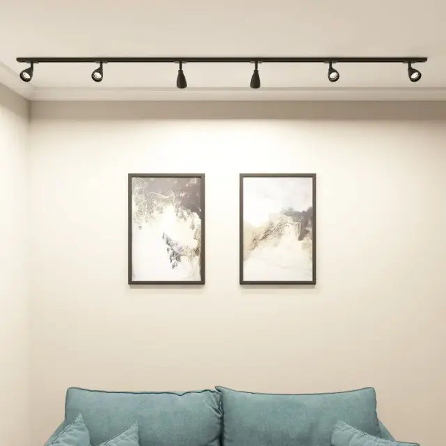 Трековый светильник Denkirs DK6050-BK BELL | БЕЛЛ — черный, ракурс 5