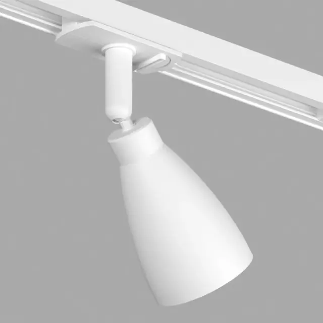 Трековый светильник Denkirs DK6050-WH BELL | БЕЛЛ — белый, ракурс 2