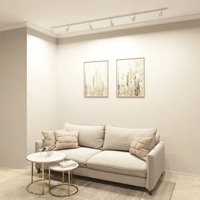 Трековый светильник Denkirs DK6050-WH BELL | БЕЛЛ — белый, ракурс 3