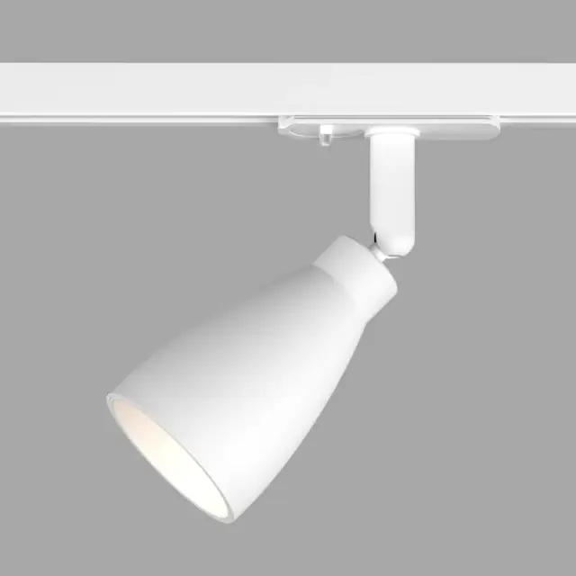 Трековый светильник Denkirs DK6050-WH BELL | БЕЛЛ — белый, ракурс 5