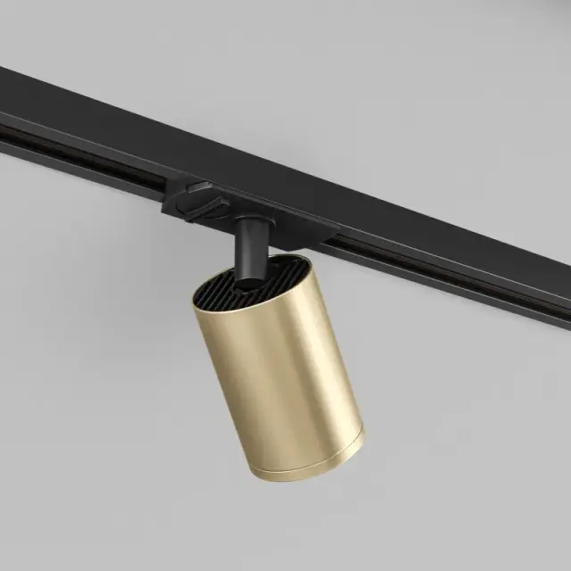 Трековый светильник Denkirs DK6201-BG SOLID TUBE | СОЛИД ТЬЮБ — черный, ракурс 3
