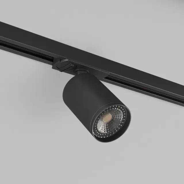Трековый светильник Denkirs DK6201-BK SOLID TUBE | СОЛИД ТЬЮБ — черный, ракурс 2