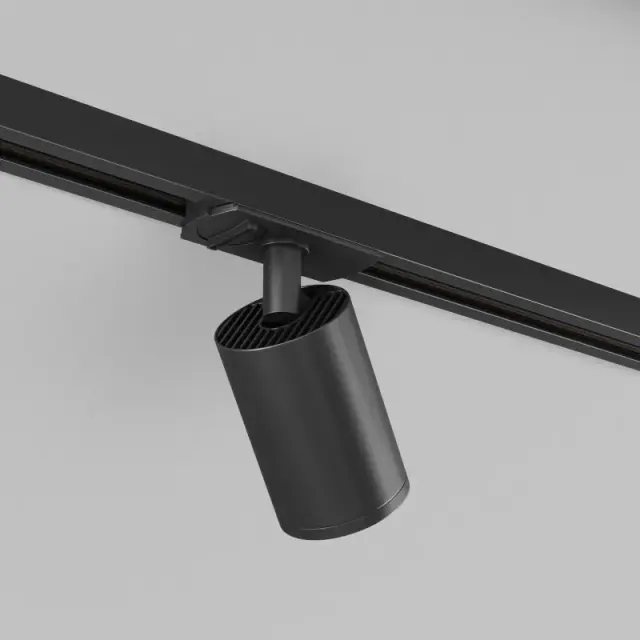 Трековый светильник Denkirs DK6201-BK SOLID TUBE | СОЛИД ТЬЮБ — черный, ракурс 3