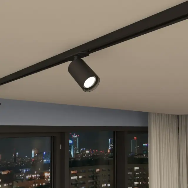 Трековый светильник Denkirs DK6201-BK SOLID TUBE | СОЛИД ТЬЮБ — черный, ракурс 8