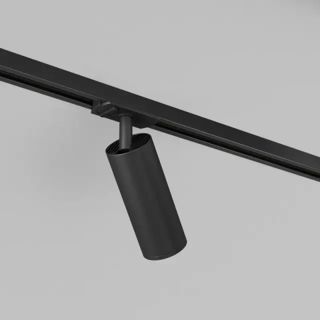Трековый светильник Denkirs DK6202-BK SOLID TUBE | СОЛИД ТЬЮБ — черный, ракурс 3