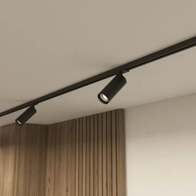 Трековый светильник Denkirs DK6202-BK SOLID TUBE | СОЛИД ТЬЮБ — черный, ракурс 8
