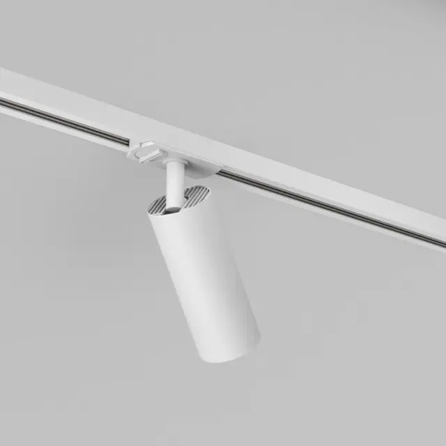 Трековый светильник Denkirs DK6202-WH SOLID TUBE | СОЛИД ТЬЮБ — белый, ракурс 3