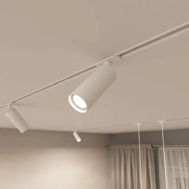 Трековый светильник Denkirs DK6202-WH SOLID TUBE | СОЛИД ТЬЮБ — белый, ракурс 7