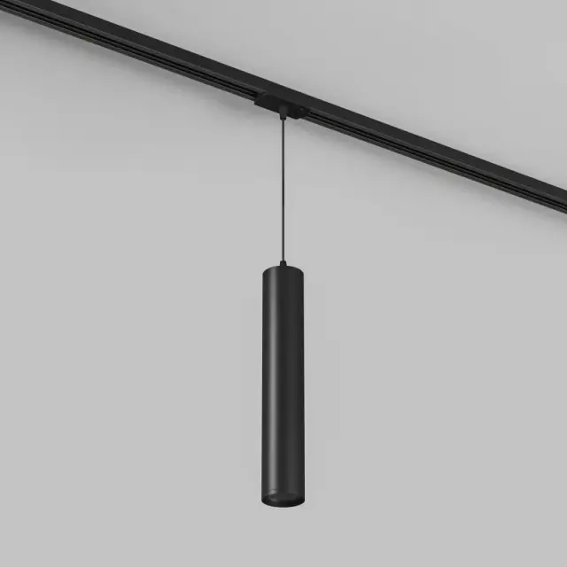 Трековый светильник Denkirs DK6210-BK SOLID TUBE | СОЛИД ТЬЮБ — черный, ракурс 2
