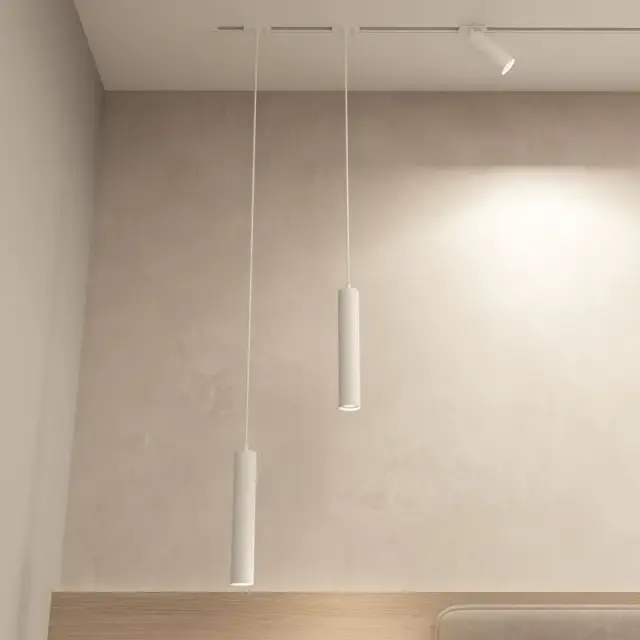 Трековый светильник Denkirs DK6210-WH SOLID TUBE | СОЛИД ТЬЮБ — белый, ракурс 6