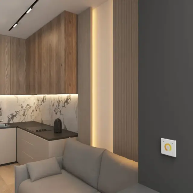 Настенная панель управления Denkirs DK7200-WH SMART CONTROL | СМАРТ КОНТРОЛ, ракурс 5