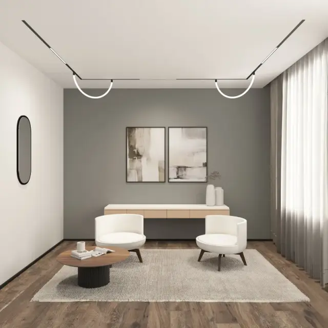 Трековый светильник Denkirs DK8005-BK SMART LINEAR | СМАРТ ЛИНЕАР — черный, ракурс 7
