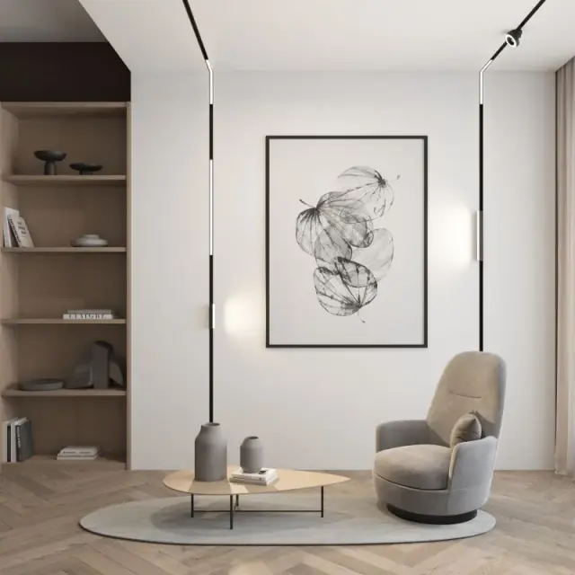 Трековый светильник Denkirs DK8014-BK SMART LINEAR | СМАРТ ЛИНЕАР — черный, ракурс 2