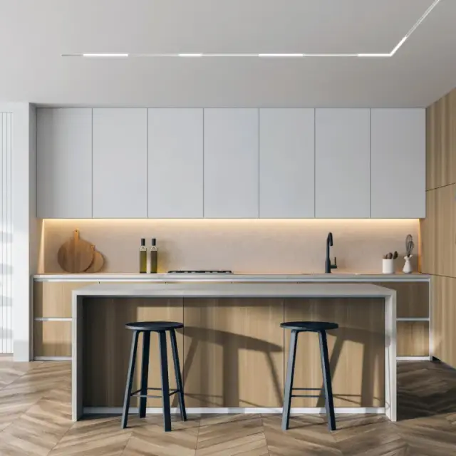 Трековый светильник Denkirs DK8014-WH SMART LINEAR | СМАРТ ЛИНЕАР — белый, ракурс 3