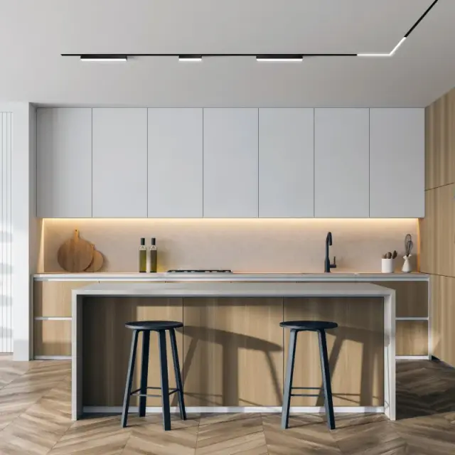Трековый светильник Denkirs DK8018-BK SMART LINEAR | СМАРТ ЛИНЕАР — черный, ракурс 2