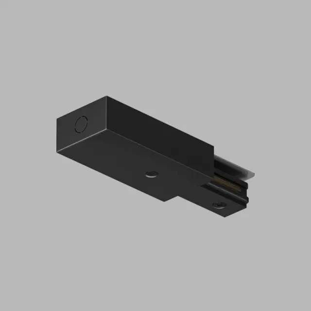 Подвод питания для однофазного шинопровода Denkirs TR1100-BK DK TRACK BLACK (SOLID BASE) | DK ТРЕК ЧЕРНЫЙ (СОЛИД БЕЙС)