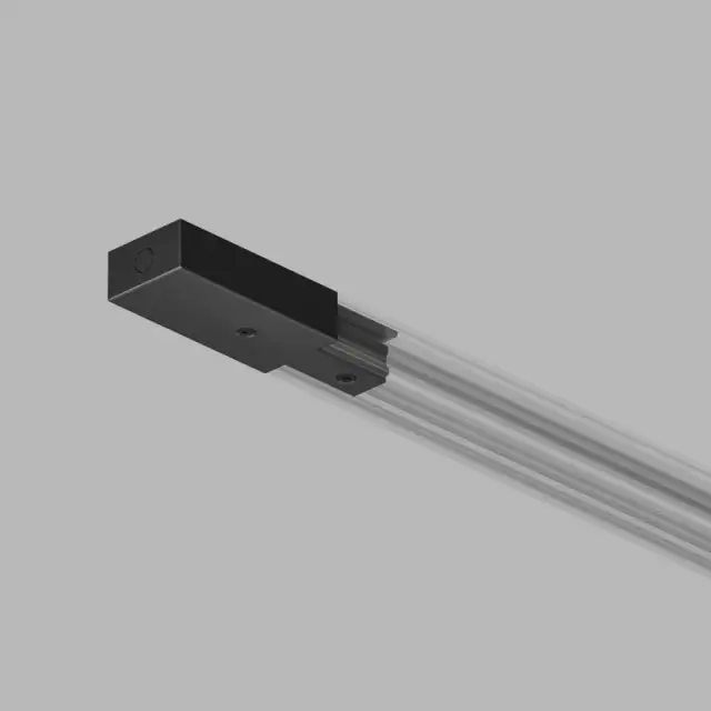Подвод питания для однофазного шинопровода Denkirs TR1100-BK DK TRACK BLACK (SOLID BASE) | DK ТРЕК ЧЕРНЫЙ (СОЛИД БЕЙС), ракурс 2
