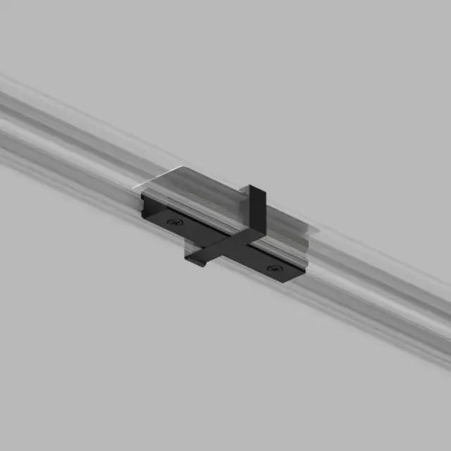 Соединитель для однофазного шинопровода Denkirs TR1101-BK DK TRACK BLACK (SOLID BASE) | DK ТРЕК ЧЕРНЫЙ (СОЛИД БЕЙС), ракурс 2