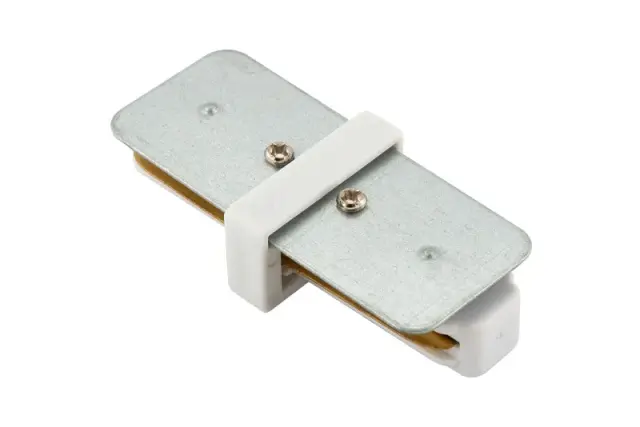 Соединитель для однофазного шинопровода Denkirs TR1101-WH DK TRACK WHITE (SOLID BASE) | DK ТРЕК БЕЛЫЙ (СОЛИД БЕЙС), ракурс 2