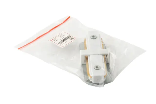 Соединитель для однофазного шинопровода Denkirs TR1101-WH DK TRACK WHITE (SOLID BASE) | DK ТРЕК БЕЛЫЙ (СОЛИД БЕЙС), ракурс 3